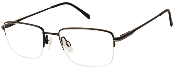  Aristar by Charmant 30722 Eyeglasses Men's Semi Rim Rectangle Shape 