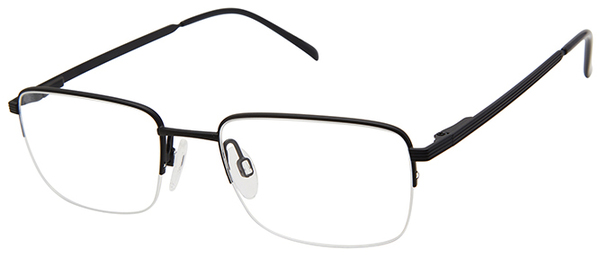 Aristar by Charmant 30736 Eyeglasses Men's Semi Rim Rectangle Shape