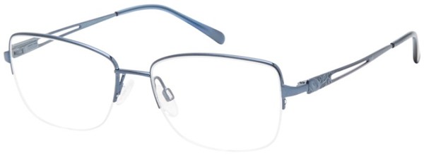  Aristar by Charmant 30804 Eyeglasses Women's Semi Rim Rectangle Shape 