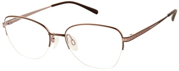  Aristar by Charmant 30817 Eyeglasses Women's Semi Rim Oval Shape 