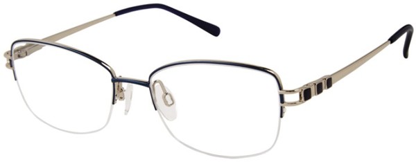  Aristar by Charmant 30818 Eyeglasses Women's Semi Rim Oval Shape 