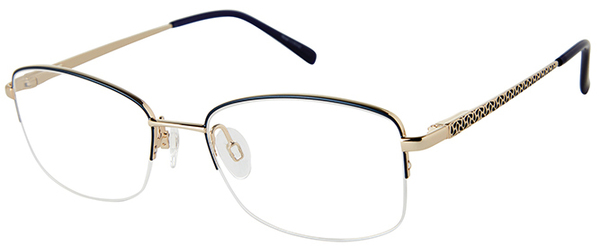 Aristar 30824 Eyeglasses Women's Semi Rim Square Shape