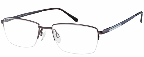  Aristar by Charmant AR30710 Eyeglasses Men's Semi Rim Rectangular Optical Frame 