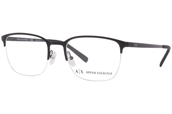  Armani Exchange AX1032 Eyeglasses Frame Men's Semi-Rim Rectangular 