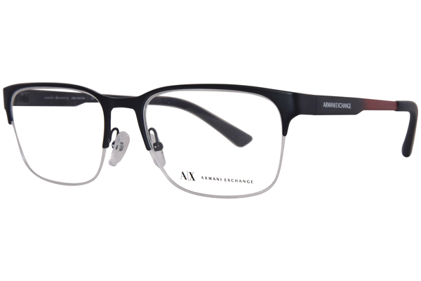  Armani Exchange AX1060 Eyeglasses Men's Semi Rim Rectangle Shape 