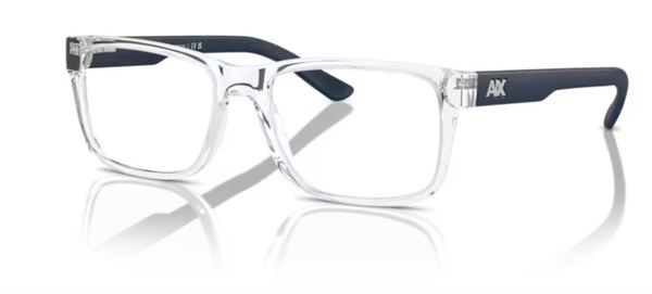  Armani Exchange AX3016 Eyeglasses Men's Full Rim Square Shape 