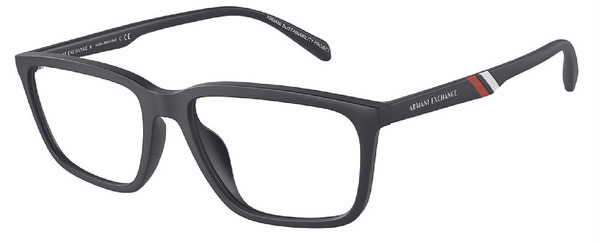  Armani Exchange AX3089U Eyeglasses Men's Full Rim Rectangle Shape 