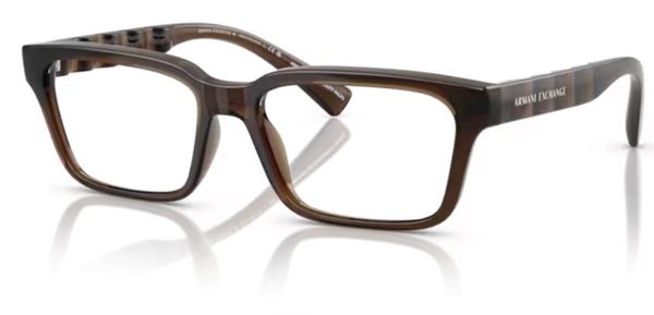  Armani Exchange AX3116 Eyeglasses Men's Full Rim Rectangle Shape 