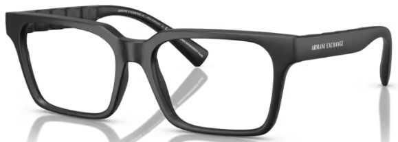  Armani Exchange AX3122 Eyeglasses Men's Full Rim Square Shape 