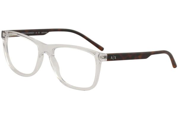  Armani Exchange AX3048 Eyeglasses Frame Men's Full Rim Square Shape 