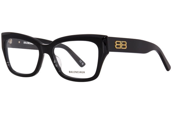  Balenciaga BB0274O Eyeglasses Women's Full Rim Square Shape 