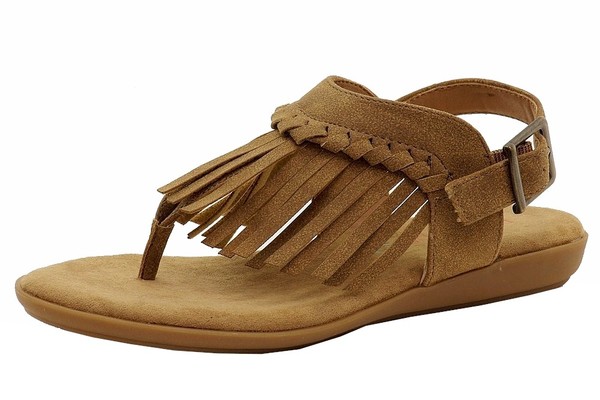  BareTraps Girl's Rosebud Fashion Fringe Sandals Shoes 