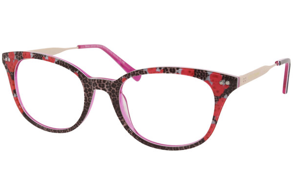  Betsey Johnson Bisous Eyeglasses Women's Full Rim Optical Frame 