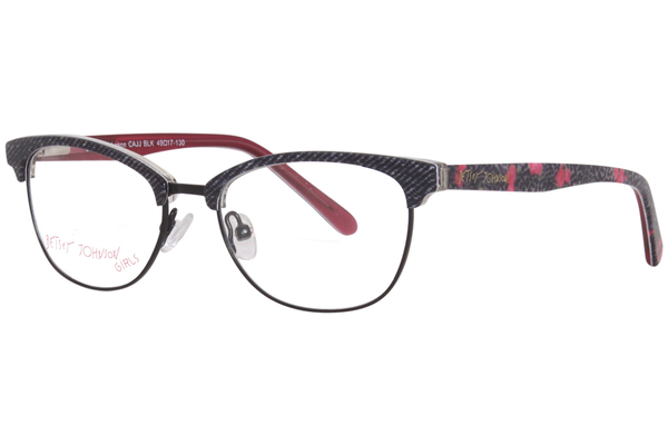  Betsey Johnson Cajj Eyeglasses Girl's Full Rim Oval Shape 