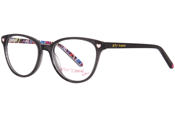  Betsey Johnson Cosmic Eyeglasses Youth Kids Girl's Full Rim Oval Shape 