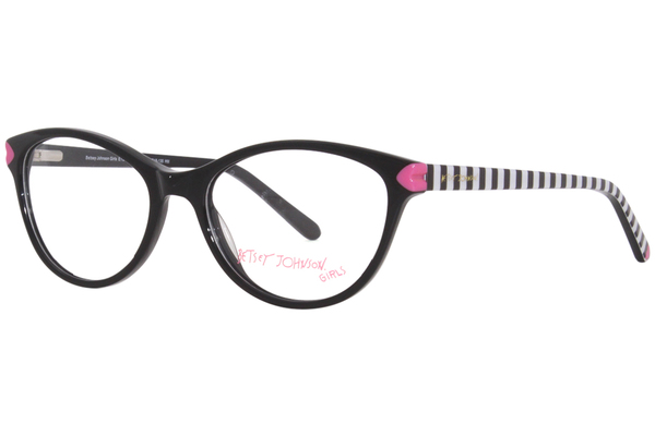  Betsey Johnson Eye Heart U Eyeglasses Girl's Full Rim Oval Shape 