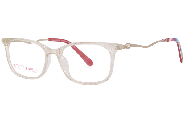  Betsey Johnson Girls Petite-Fille Eyeglasses Girl's Full Rim Square Shape 