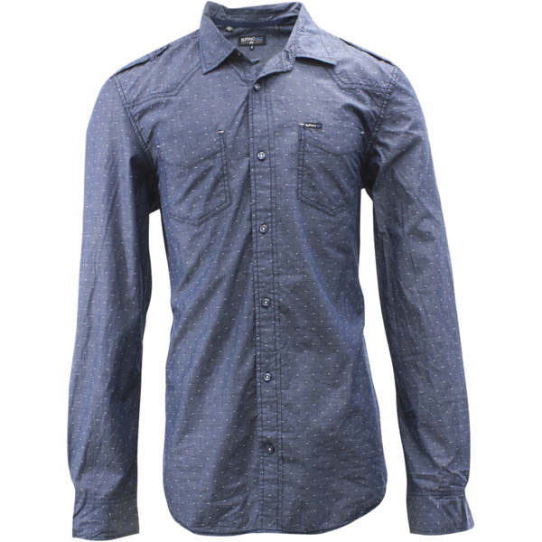  Buffalo By David Bitton Men's Saeed Cotton Long Sleeve Button Front Shirt 