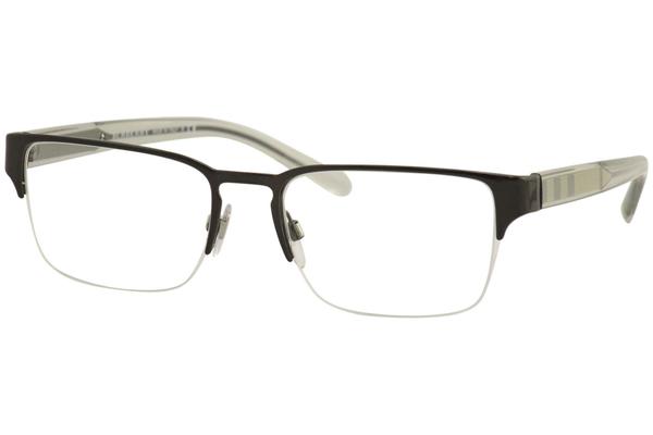  Burberry Men's Eyeglasses BE1297 BE/1297 Half Rim Optical Frame 