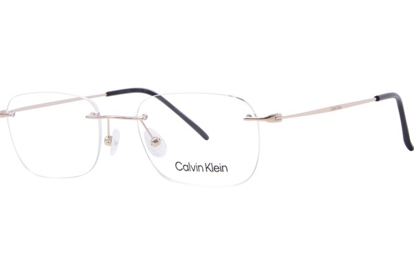 Calvin Klein CK22125TD Eyeglasses Rimless Rectangle Shape