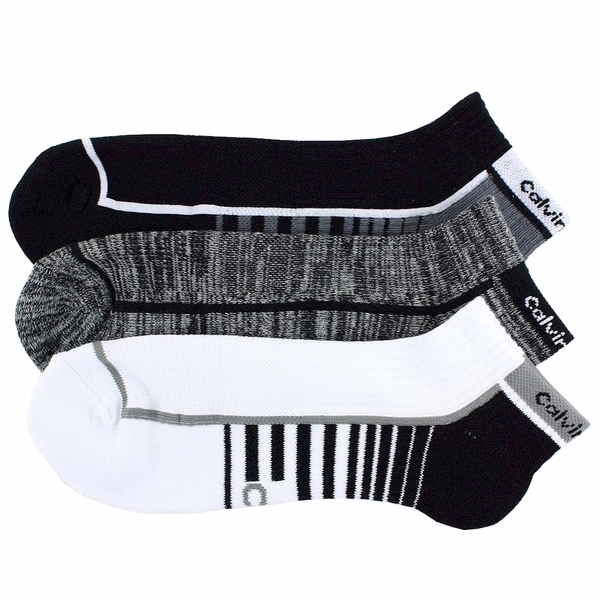  Calvin Klein Men's 3-Pairs Coolpass Blend Athletic Socks 