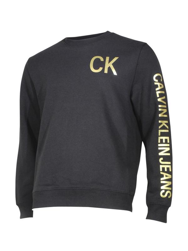  Calvin Klein Men's Iconic Logo Long Sleeve Crew Neck Sweatshirt 