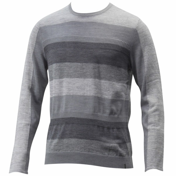  Calvin Klein Men's Merino Striped Long Sleeve Sweater Shirt 