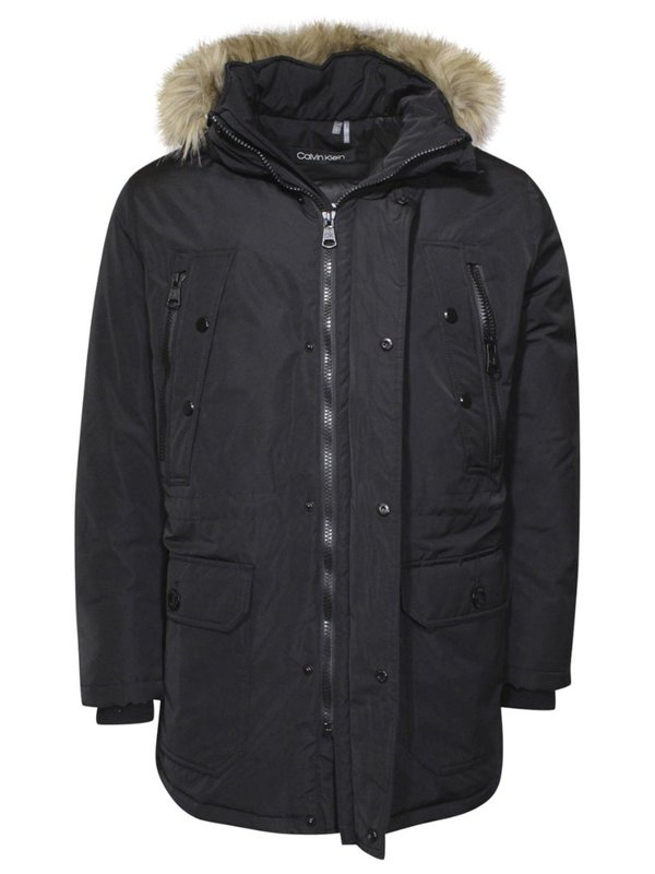 Calvin Klein Men's Water Resistant Zip Front Hooded Parka Winter Jacket ...