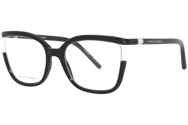 Carolina Herrera CH/0004 Eyeglasses Women's Semi Rim Rectangle Shape