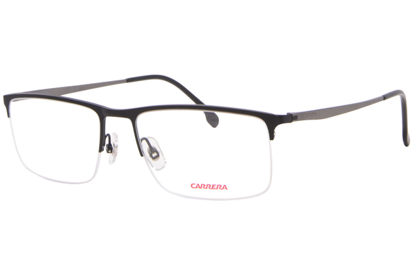 Carrera 8875 Titanium Eyeglasses Men's Semi Rim Rectangle Shape