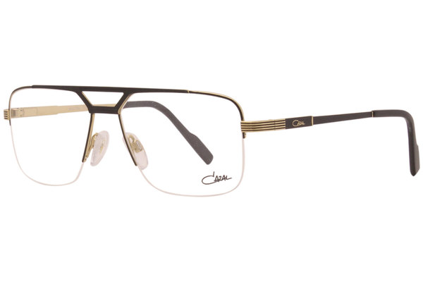  Cazal 7082 Eyeglasses Men's Half Rim Pilot Shape Optical Frame 