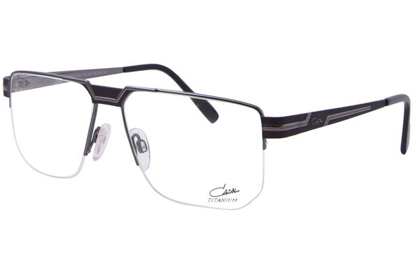 Cazal 7092 Titanium Eyeglasses Semi Rim Square Shape