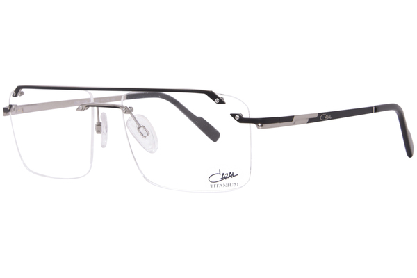  Cazal 7100 Eyeglasses Men's Semi Rim Rectangle Shape 