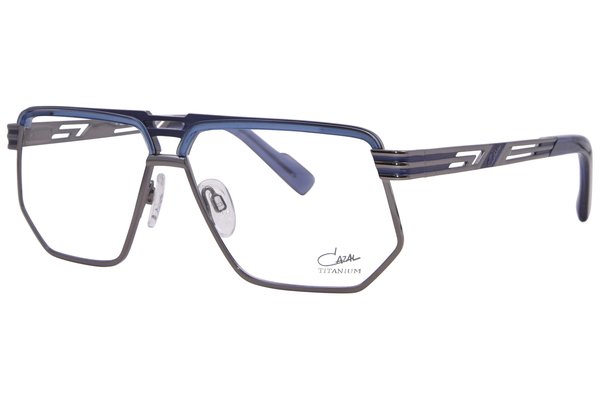 Cazal 7107 Titanium Eyeglasses Men's Full Rim Square Shape