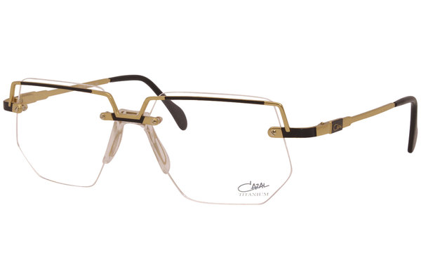  Cazal 742 Eyeglasses Men's Semi Rim Pilot Optical Frame 