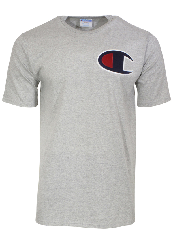  Champion Life Heritage Floss Stitch Logo T-Shirt Men's Short Sleeve Crew Neck 