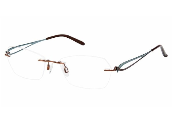  Charmant Women's Eyeglasses TI10968 TI/10968 Rimless Optical Frame 