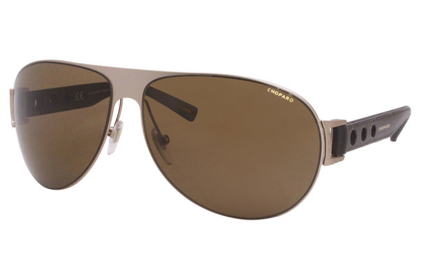  Chopard SCHB83 Sunglasses Men's Pilot Shades 