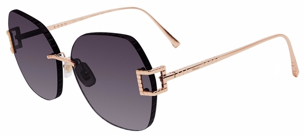  Chopard SCHG31M Sunglasses Titanium Women's Square Shape 