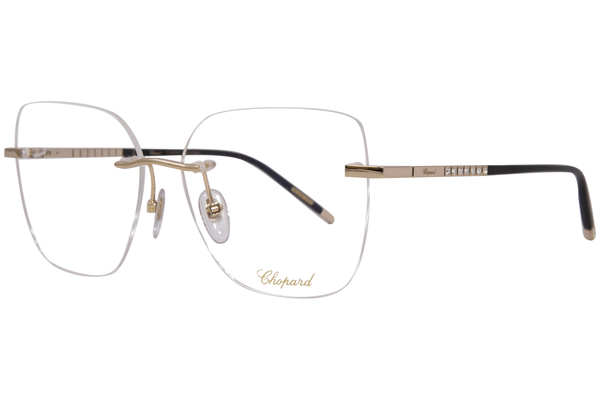 Chopard VCHG25S Eyeglasses Women's Rimless Square Shape