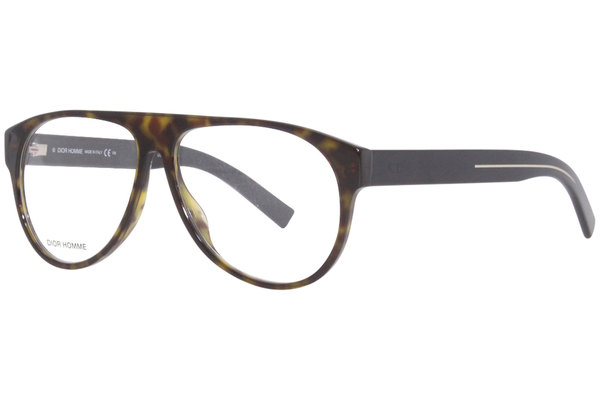  Christian Dior BlackTie256 Eyeglasses Men's Full Rim Pilot Optical Frame 