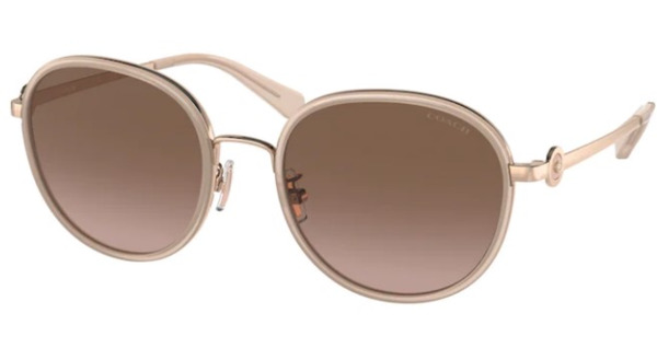  Coach HC7129 Sunglasses Women's Round Shape 