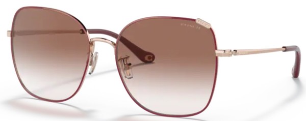  Coach HC7133 Sunglasses Women's Square Shape 