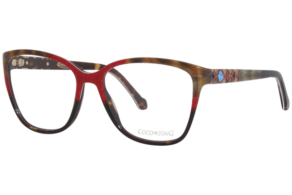  Coco Song Amazing Season CV220 Eyeglasses Women's Full Rim Cat Eye 