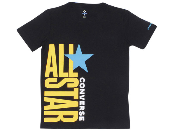  Converse Big Boy's T-Shirt All Star Logo Graphic Short Sleeve 