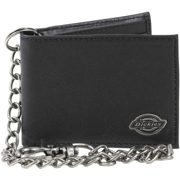 Dickies Men's Bi-Fold Chain Leather Wallet | JoyLot.com