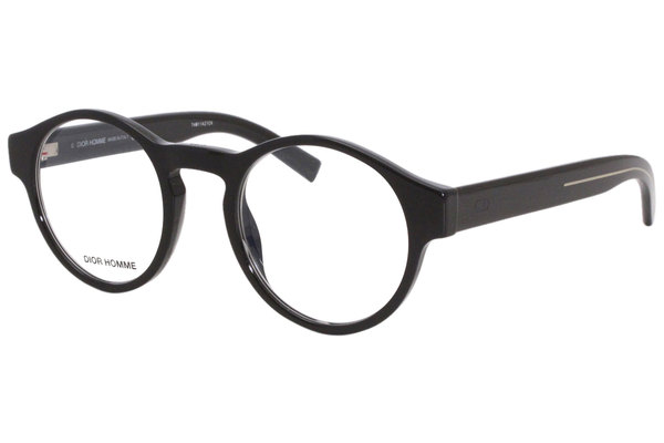  Dior Homme Blacktie245 Eyeglasses Men's Full Rim Round Optical Frame 