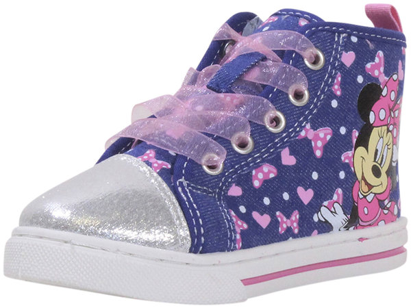  Disney Junior Toddler/Little Girl's Minnie Mouse Girl Canvas Sneakers 