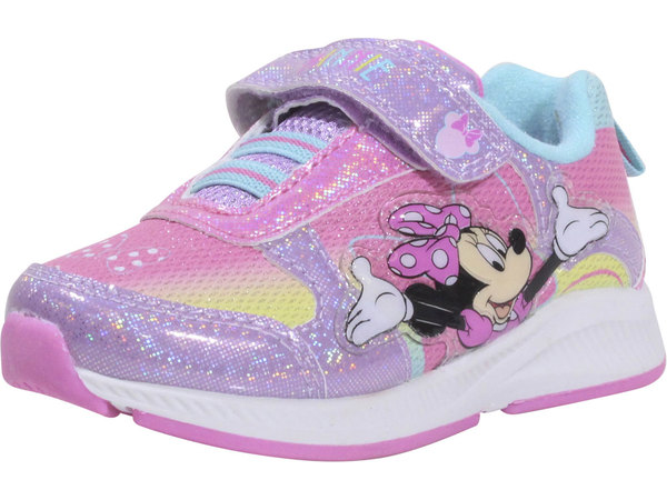  Disney Junior Toddler/Little Girl's Minnie Mouse Sneakers Light Up Pink/Multi 