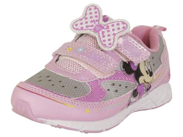  Disney Toddler/Little Girl's Minnie Mouse Light Up Sneakers Shoes 